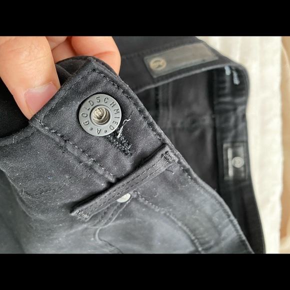 Ag Adriano Goldschmied The Legging Ankle Super Skinny Black Denim Jeans (24R) - Picture 3 of 15
